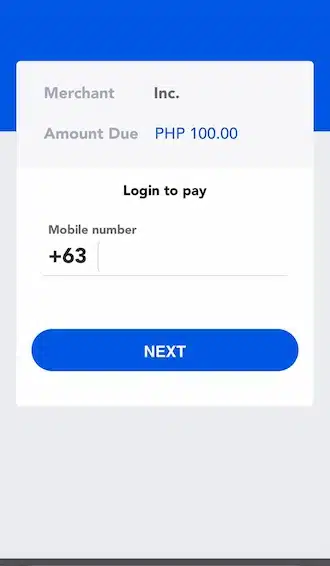 Step 3: Provide a phone number to log in to your GCash account